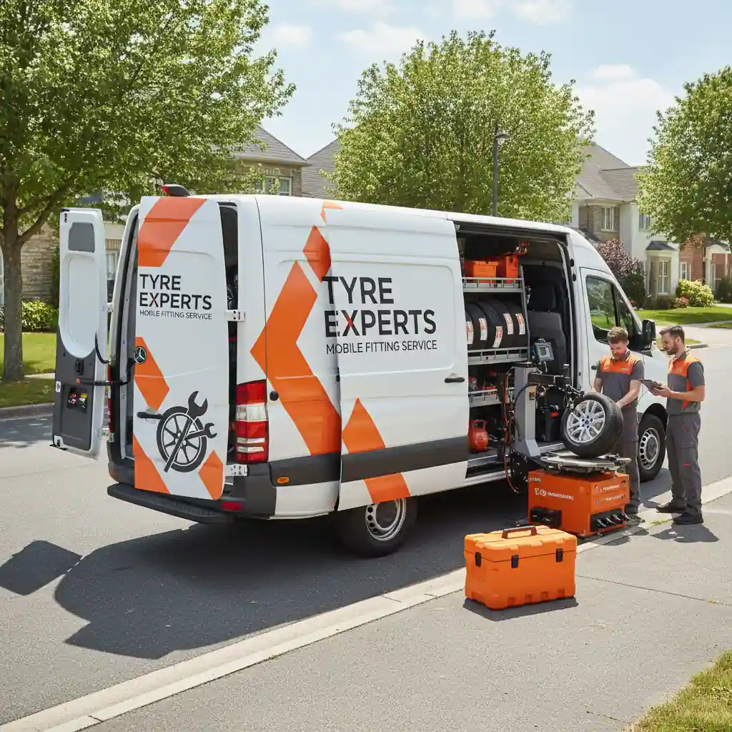 Mobile tyre fitting van